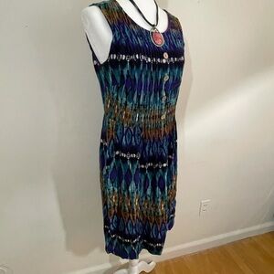 Dress barn sz 4 dress multi print abstract print
